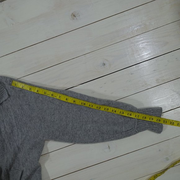 Rebecca Taylor Grey Knit Cardigan Sweater - Picture 9 of 10